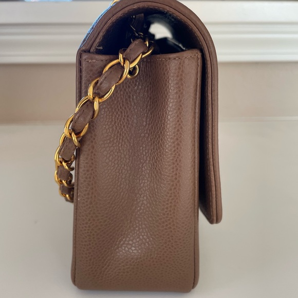SOLD Chanel Diana Bag Brown Caviar - Picture 5 of 17